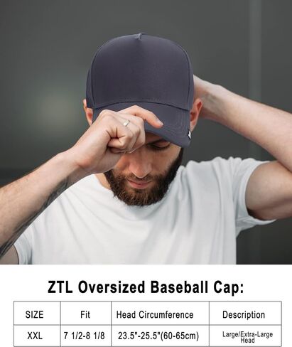 Oversize XXL Trucker Hat for Big Heads 23.6"-25.6", Extra Large High Crown Baseball Cap Dad Hat Adjustable Strapback Cap in Saudi Arabia