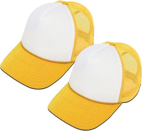 MR.R Sublimation Blanks Polyester Mesh Cap Mesh Hat Two Tone Trucker Summer Mesh Cap with Adjustable Snapback,2pcs per Pack in Kuwait