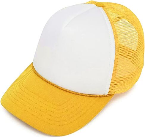 MR.R Sublimation Blanks Polyester Mesh Cap Mesh Hat Two Tone Trucker Summer Mesh Cap with Adjustable Snapback,2pcs per Pack in Kuwait