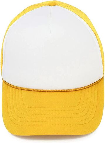 MR.R Sublimation Blanks Polyester Mesh Cap Mesh Hat Two Tone Trucker Summer Mesh Cap with Adjustable Snapback,2pcs per Pack in Kuwait