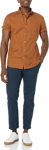 قميص Goodthreads للرجال ذو قصة ضيقة وأكمام قصيرة وجيب in Kuwait