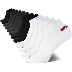 IZOD Men's Athletic Socks - Performance Cushion Quarter Socks (10 or 12 Pack) in Kuwait