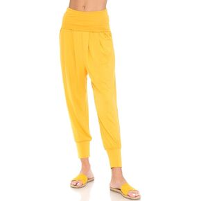 iconic luxe Women's Banded Waist Harem Jogger Pants with Pockets in Kuwait