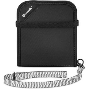 Pacsafe Rfidsafe V100 Anti-theft Blocking Bi-Fold Wallet, Black in Kuwait