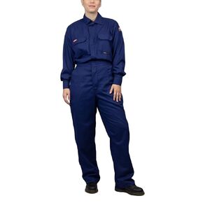 National Safety Apparel TCGSCWN00116LGRG00 Women's Tecgen Select FR Coverall, Large, Navy