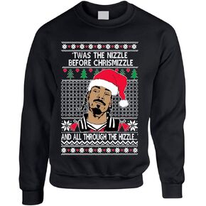 ALLNTRENDS Ugly Christmas Sweater TWAS The Nizzle Before Chrismizzle Adult Sweatshirt in Saudi Arabia