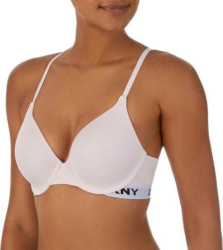 DKNY Women's Contrast Logo Full Coverage Wired T-Shirt Bra in Saudi Arabia