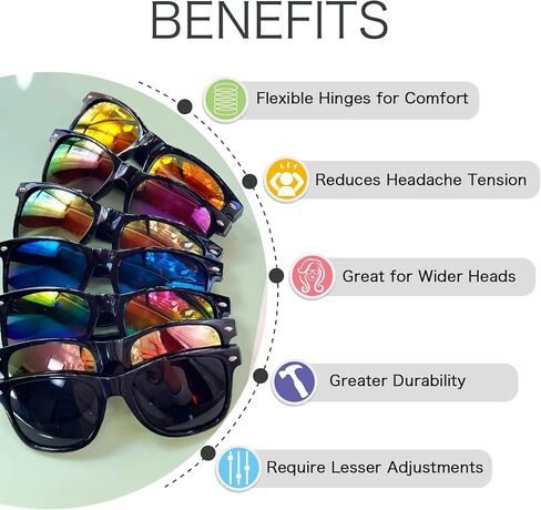 Dwenarry 12 Pack Neon Party Sunglasses Bulk Retro Sunglasses Party Favors 80s Trendy Sunglasses for Adults… in Saudi Arabia