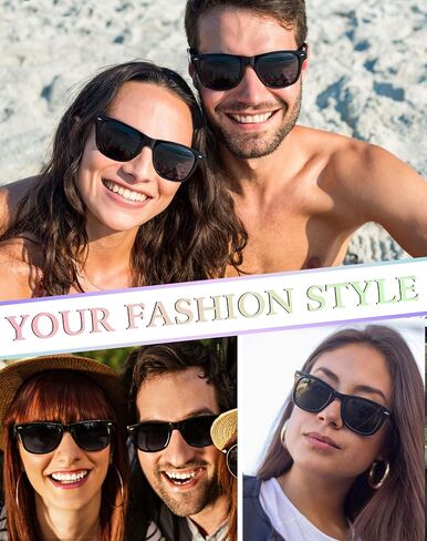 Dwenarry 12 Pack Neon Party Sunglasses Bulk Retro Sunglasses Party Favors 80s Trendy Sunglasses for Adults… in Saudi Arabia