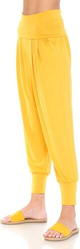 iconic luxe Women's Banded Waist Harem Jogger Pants with Pockets in Kuwait