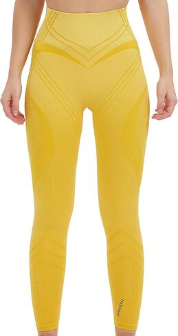 FRESOUGHT Workout Tummy Control Gym Leggings for Women, Seamless High Waist Athletic Butt Lifting Yoga Pants in Kuwait