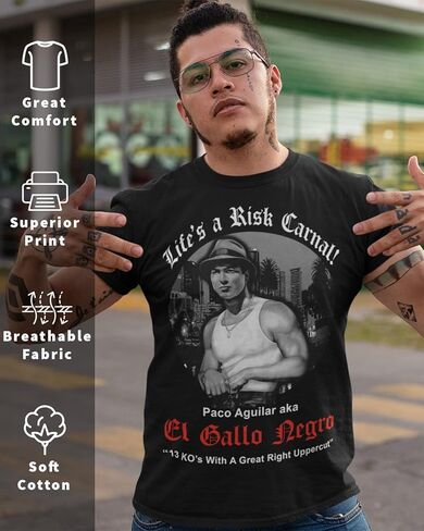 ShirtBANC Mens Chicano Inspired Vatos Shirt Blood in Blood Out Movie Tribute Tee in Kuwait