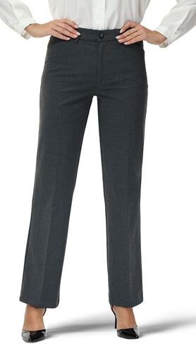 Soojun Women's Comfort Flex Waist Straight Leg Dress Pants in Kuwait
