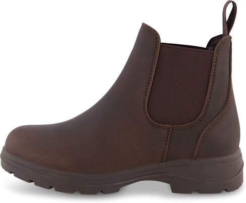CUSHIONAIRE Women's Britain Chelsea Boots, Soft Vegan Leather, Non-Slip Sole, Memory Foam, Back Pull Tab, Ankle Boots for Women, Wide Widths in Saudi Arabia