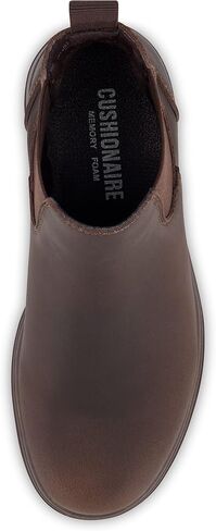 CUSHIONAIRE Women's Britain Chelsea Boots, Soft Vegan Leather, Non-Slip Sole, Memory Foam, Back Pull Tab, Ankle Boots for Women, Wide Widths in Saudi Arabia