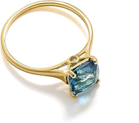 YoTreasure 1.81 ct. t.w. London Blue Topaz 10kt Yellow Gold Solitaire Ring Jewelry in Saudi Arabia