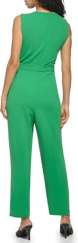 DKNY Womens Sleeveless Scuba Crepe Jumpsuit in Saudi Arabia