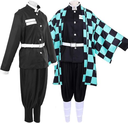 زي ميتابارتي تانجيرو نيزوكو التنكري للرجال، زي قاتل الشياطين للبالغين والأطفال in Kuwait