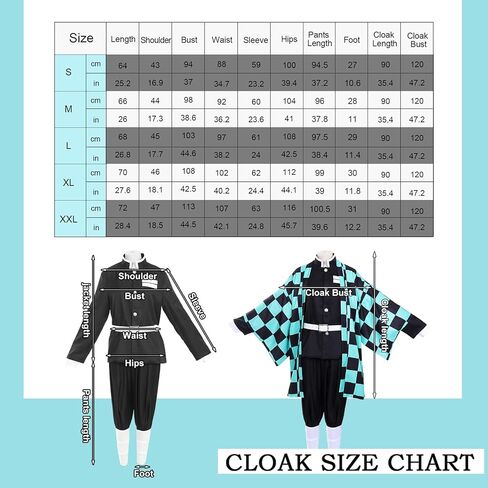 زي ميتابارتي تانجيرو نيزوكو التنكري للرجال، زي قاتل الشياطين للبالغين والأطفال in Kuwait