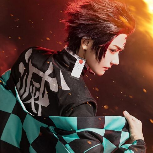 زي ميتابارتي تانجيرو نيزوكو التنكري للرجال، زي قاتل الشياطين للبالغين والأطفال in Kuwait