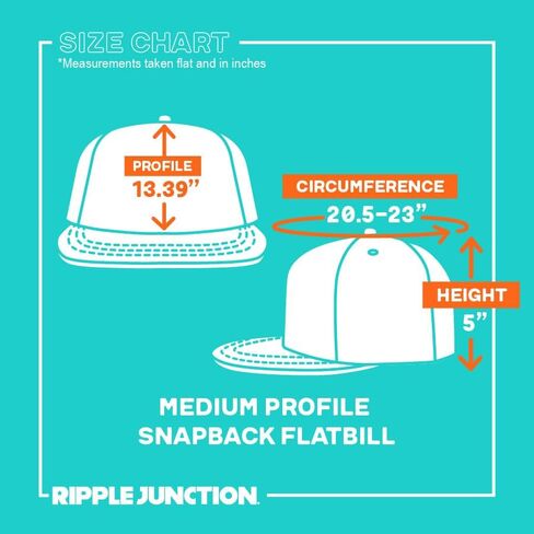 Ripple Junction One Piece Anime 5 Panel منظم مسطح بيل Snapback قبعة قابلة للتعديل للرجال والنساء مرخصة رسميًا in Kuwait