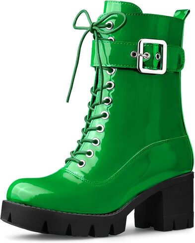 حذاء Allegra K نسائي بسحاب وكعب مكتنز in Kuwait