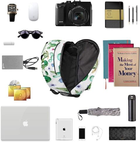 حقائب الظهر Wamika Sugar Skull Skeleton للفتيات والأطفال والأولاد وزهور الورد المدرسية وحقائب الكتب المدرسية المقاومة للماء للطلاب والكمبيوتر المحمول حقيبة حمل جامعية كاجوال متينة وخفيفة الوزن للسفر والرياضات النهارية in Kuwait