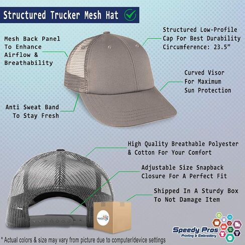 Custom Mesh Cap Professional Security Guard Trucker Hat in Saudi Arabia