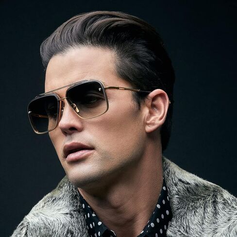 COASION Tony Stark Sunglasses Costume Eyewear Retro Square Aviator Sun Glasses Frames for Men Women in Kuwait