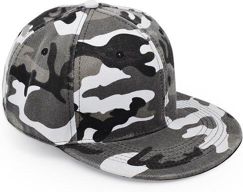 قبعة UltraKey بحافة مسطحة، قبعة بيسبول عسكرية مموهة، قبعة هيب هوب مسطحة، قبعات Snapback عادية in Kuwait
