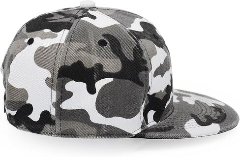 قبعة UltraKey بحافة مسطحة، قبعة بيسبول عسكرية مموهة، قبعة هيب هوب مسطحة، قبعات Snapback عادية in Kuwait