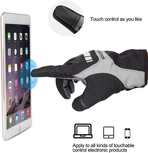 ROCKBROS Cycling Gloves Motocycle Mountain Bike Gloves Full Finger Biking Gloves for Men Bicycle Gloves in Saudi Arabia