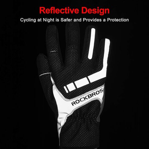 ROCKBROS Cycling Gloves Motocycle Mountain Bike Gloves Full Finger Biking Gloves for Men Bicycle Gloves in Saudi Arabia