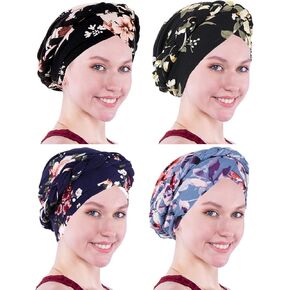 Chemo Cancer Head Hat Cap Ethnic Bohemia Pre-Tied Twisted Braid Hair Cover Wrap Turban Headwear