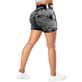 A AGROSTE High Waist Workout Shorts for Women Seamless Scrunch Butt Lifting Short Gym Smile Contour Cycling Biker Shorts in Kuwait