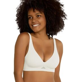 Niidor Seamless Wireless Bra V Neck Invisible Comfort Bra Breathable Wirefree Bralette Thin Soft Everyday Bra for Women in Kuwait