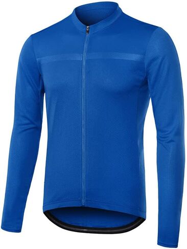 ARSUXEO Men's Cycling Jersey Long Sleeve Slim Fit Bike Jersey Biking Bicycle Cycling Shirt in Kuwait