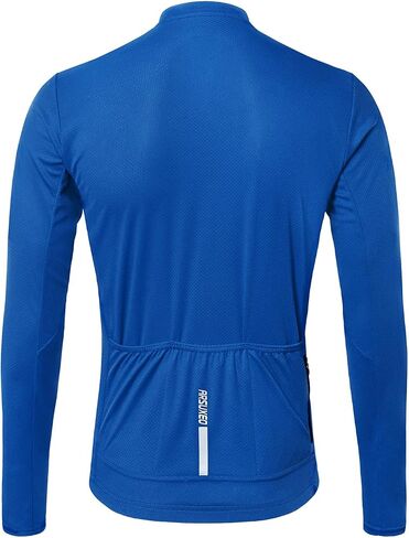 ARSUXEO Men's Cycling Jersey Long Sleeve Slim Fit Bike Jersey Biking Bicycle Cycling Shirt in Kuwait