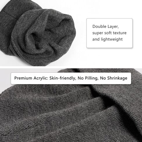 YOULEY قبعة صغيرة للنساء قبعات شتوية متماسكة من الأكريليك الناعم الدافئ مع أساور للفتيات والنساء بيني... in Kuwait