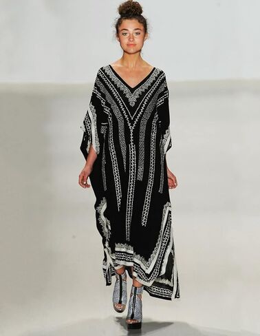 غطاء الشاطئ الملون للنساء من الدانتيل قفطان ثوب السباحة طويل رايون فضفاض فضفاض ماكسي ملابس السباحة الرأس in Kuwait