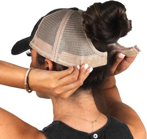 Ponyflo Mesh Back Ponytail and Messy Bun Ponycap with Full Back Opening in Saudi Arabia