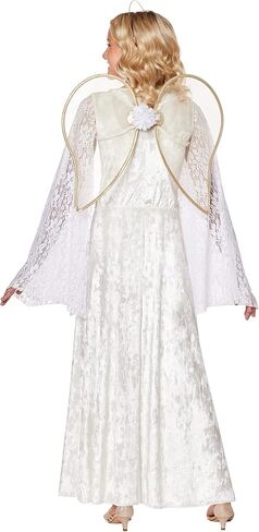 Spirit Halloween Kids White Lace Angel Costume| Easy costume | Girls costume | 3-piece costume in Saudi Arabia