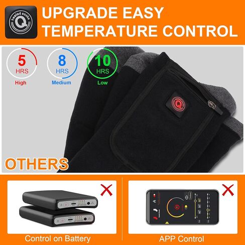 SVPRO Heated Socks,Electric Heated Ski Socks,Rechargeable Battery Heating Socks for Outdoor Skiing,Hiking,Camping,Hunting in Saudi Arabia