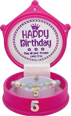 هدية عيد الميلاد الخامس للبنات، سوار عيد الميلاد الخامس ازرق، صندوق تاج عيد ميلاد 5، هدايا عيد ميلاد للبنات في سن 5 سنوات، مجوهرات عيد الميلاد الخامس، هدايا عيد الميلاد الخامس، افكار عيد الميلاد in Kuwait