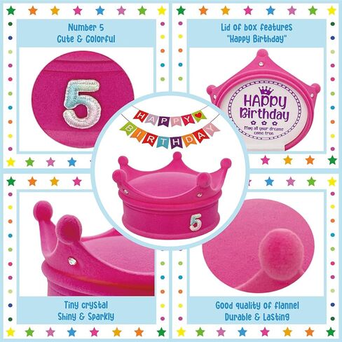 هدية عيد الميلاد الخامس للبنات، سوار عيد الميلاد الخامس ازرق، صندوق تاج عيد ميلاد 5، هدايا عيد ميلاد للبنات في سن 5 سنوات، مجوهرات عيد الميلاد الخامس، هدايا عيد الميلاد الخامس، افكار عيد الميلاد in Kuwait