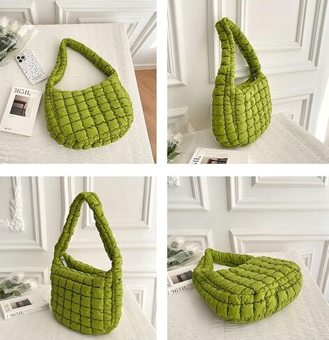 شنطة توت مبطنة للنساء، شنطة منتفخة خفيفة الوزن، شنطة كتف هوبو، شنطة ساتشل، شنطة يد سحابية، شنطة بسحاب 2023 in Kuwait