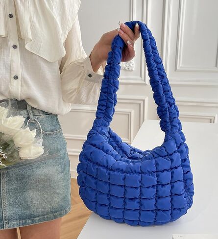 شنطة توت مبطنة للنساء، شنطة منتفخة خفيفة الوزن، شنطة كتف هوبو، شنطة ساتشل، شنطة يد سحابية، شنطة بسحاب 2023 in Kuwait