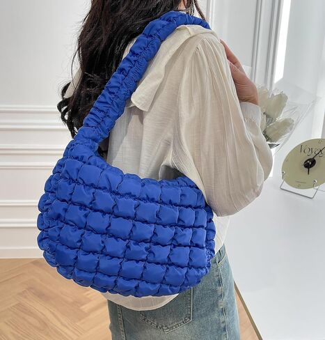 شنطة توت مبطنة للنساء، شنطة منتفخة خفيفة الوزن، شنطة كتف هوبو، شنطة ساتشل، شنطة يد سحابية، شنطة بسحاب 2023 in Kuwait