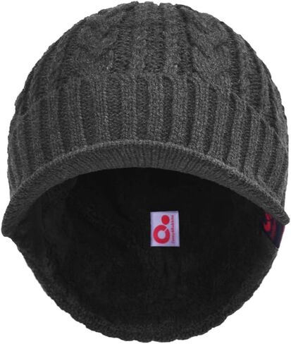 Janey&Rubbins Sports Winter Knit Visor Beanie with Bill Hat for Men and Women in Saudi Arabia