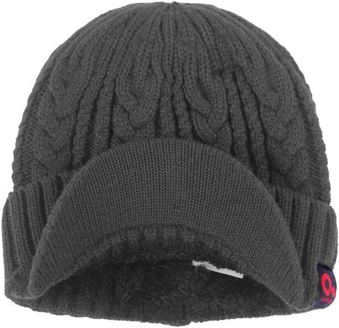 Janey&Rubbins Sports Winter Knit Visor Beanie with Bill Hat for Men and Women in Saudi Arabia